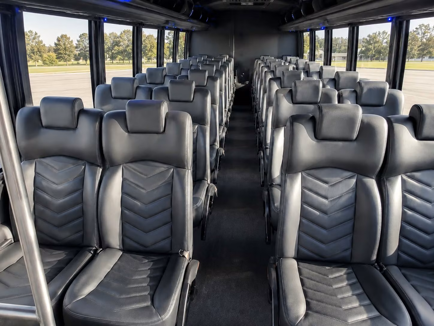18 passenger minibus interior
