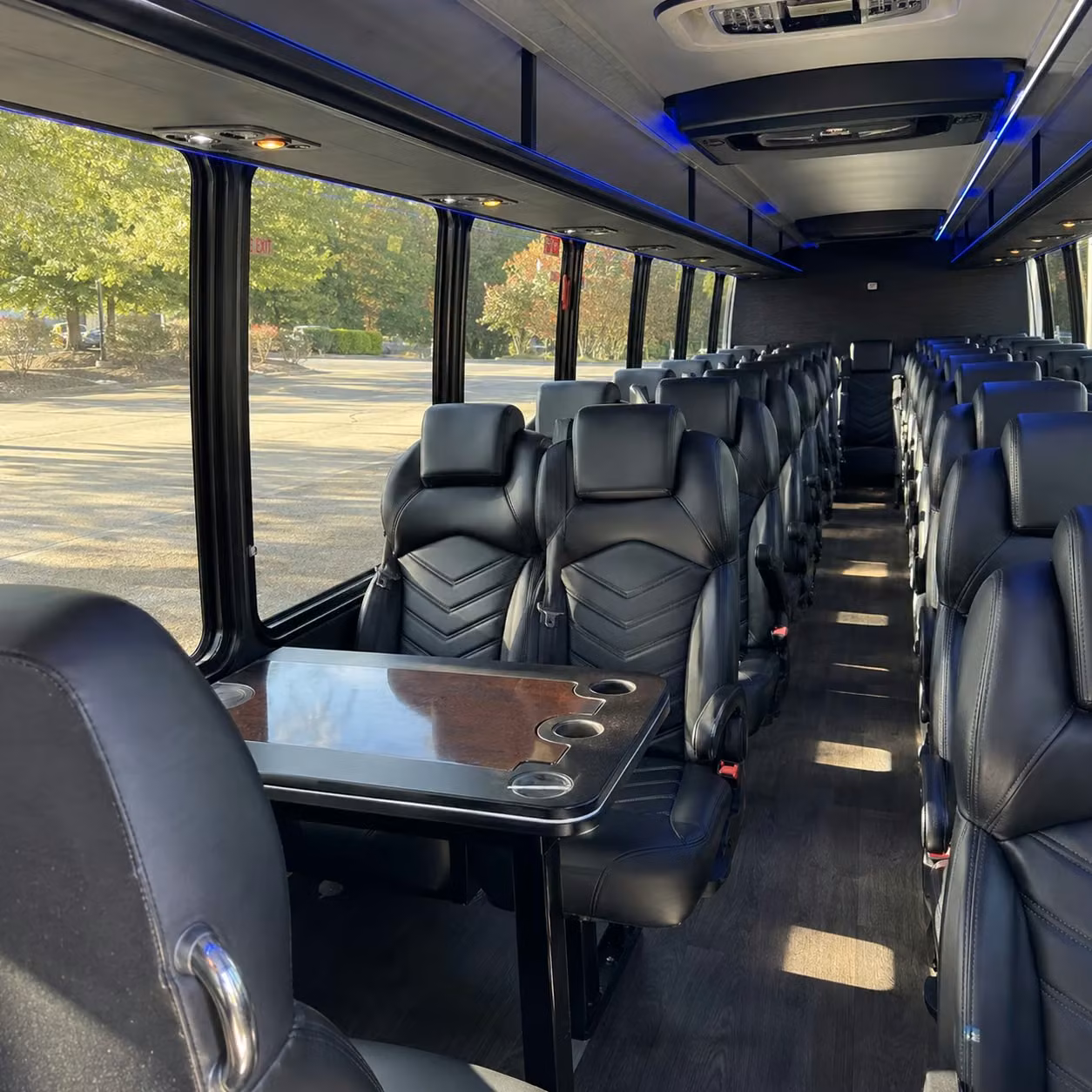 28 passenger minibus interior
