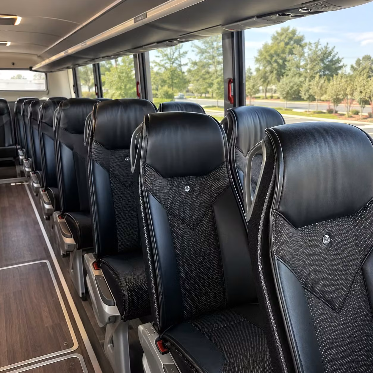 knoxville charter bus interior